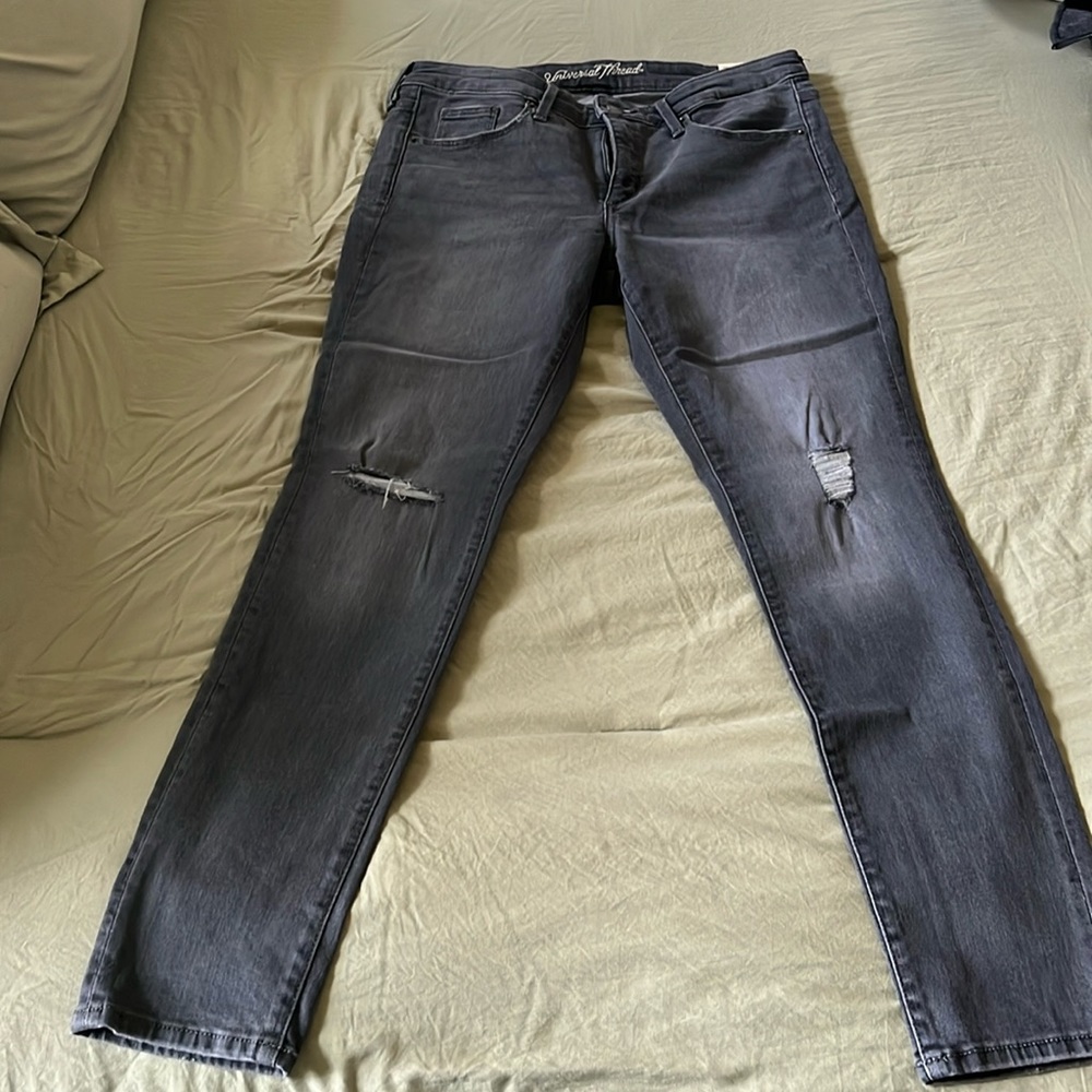 New grey skinny jeans size 8R